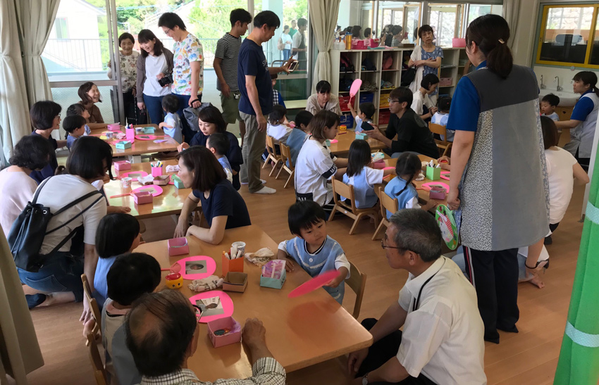 五台山保育園の参観日