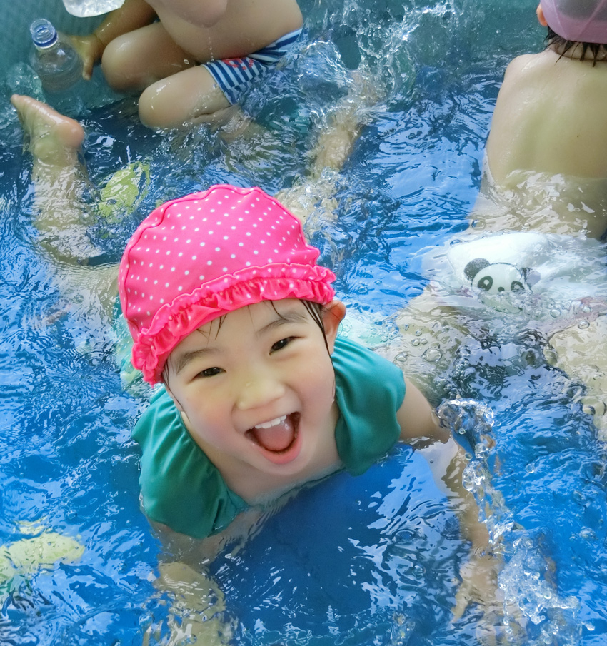 五台山保育園での水泳